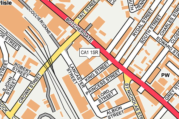 CA1 1SR map - OS OpenMap – Local (Ordnance Survey)