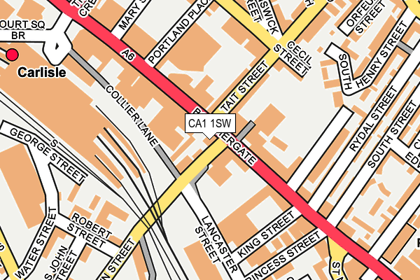 CA1 1SW map - OS OpenMap – Local (Ordnance Survey)