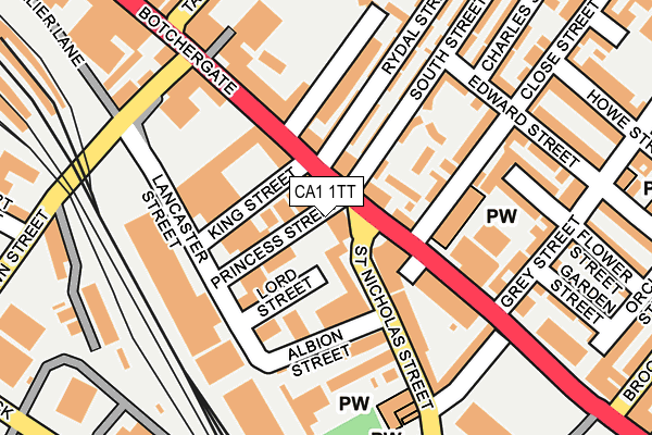 CA1 1TT map - OS OpenMap – Local (Ordnance Survey)