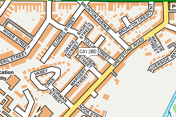 CA1 2BD map - OS OpenMap – Local (Ordnance Survey)