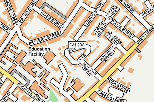 CA1 2BG map - OS OpenMap – Local (Ordnance Survey)