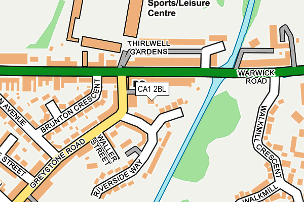 CA1 2BL map - OS OpenMap – Local (Ordnance Survey)