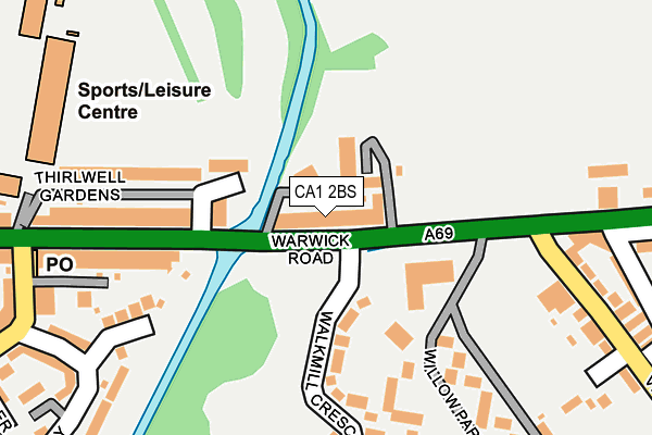 CA1 2BS map - OS OpenMap – Local (Ordnance Survey)