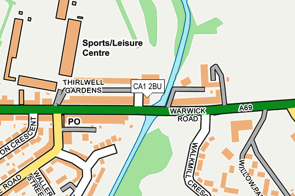 CA1 2BU map - OS OpenMap – Local (Ordnance Survey)