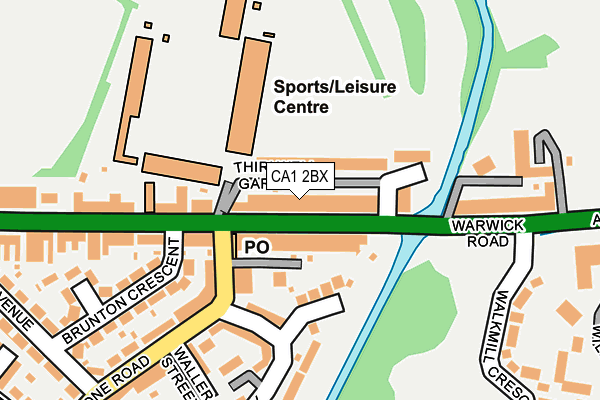 CA1 2BX map - OS OpenMap – Local (Ordnance Survey)