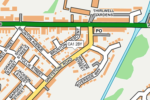 CA1 2BY map - OS OpenMap – Local (Ordnance Survey)