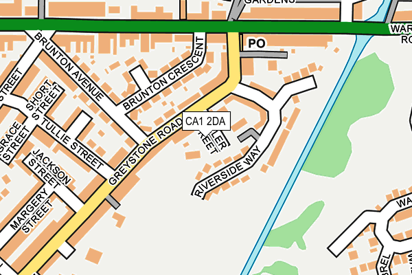 CA1 2DA map - OS OpenMap – Local (Ordnance Survey)