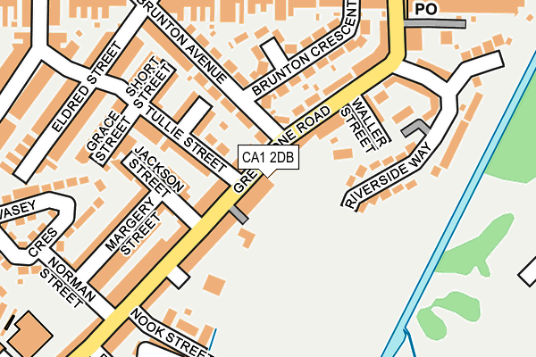 CA1 2DB map - OS OpenMap – Local (Ordnance Survey)