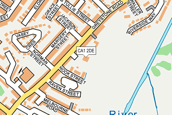 CA1 2DE map - OS OpenMap – Local (Ordnance Survey)