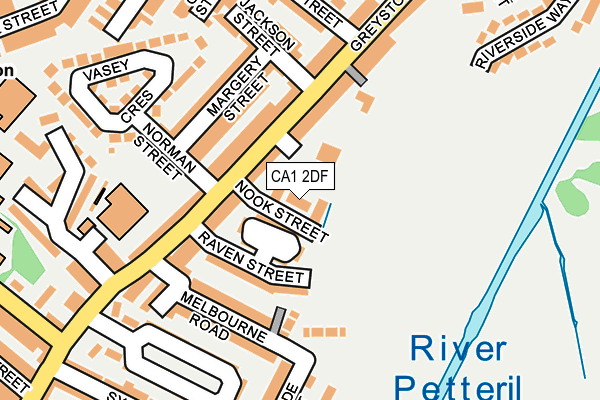 CA1 2DF map - OS OpenMap – Local (Ordnance Survey)
