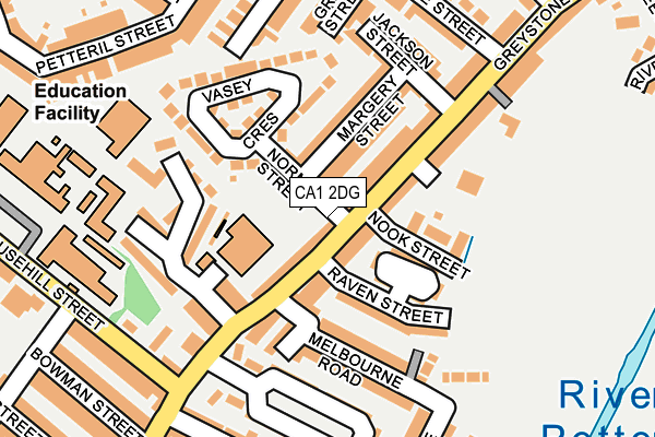 CA1 2DG map - OS OpenMap – Local (Ordnance Survey)