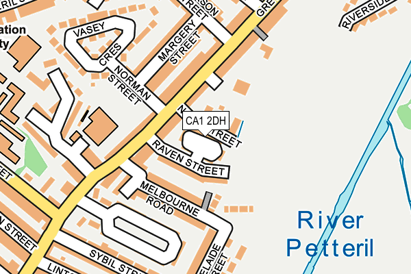 CA1 2DH map - OS OpenMap – Local (Ordnance Survey)