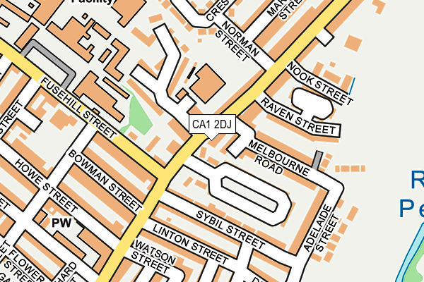 CA1 2DJ map - OS OpenMap – Local (Ordnance Survey)