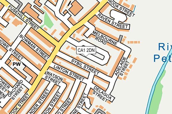 CA1 2DN map - OS OpenMap – Local (Ordnance Survey)