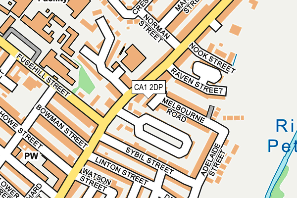 CA1 2DP map - OS OpenMap – Local (Ordnance Survey)