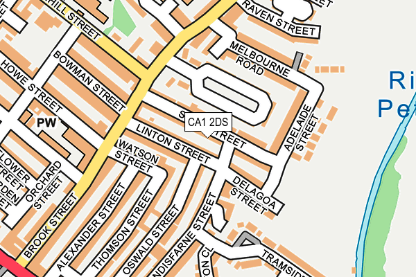 CA1 2DS map - OS OpenMap – Local (Ordnance Survey)