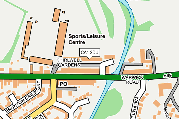 CA1 2DU map - OS OpenMap – Local (Ordnance Survey)