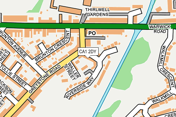 CA1 2DY map - OS OpenMap – Local (Ordnance Survey)