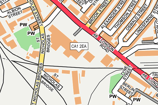 CA1 2EA map - OS OpenMap – Local (Ordnance Survey)