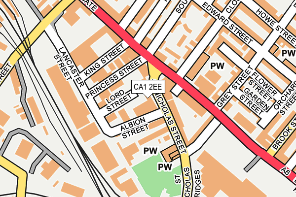 CA1 2EE map - OS OpenMap – Local (Ordnance Survey)