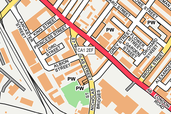 CA1 2EF map - OS OpenMap – Local (Ordnance Survey)