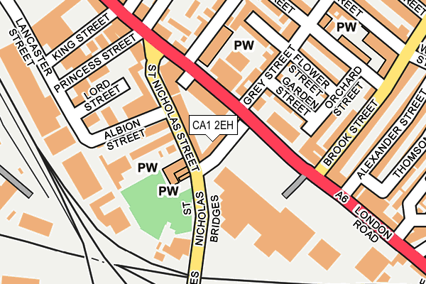 CA1 2EH map - OS OpenMap – Local (Ordnance Survey)
