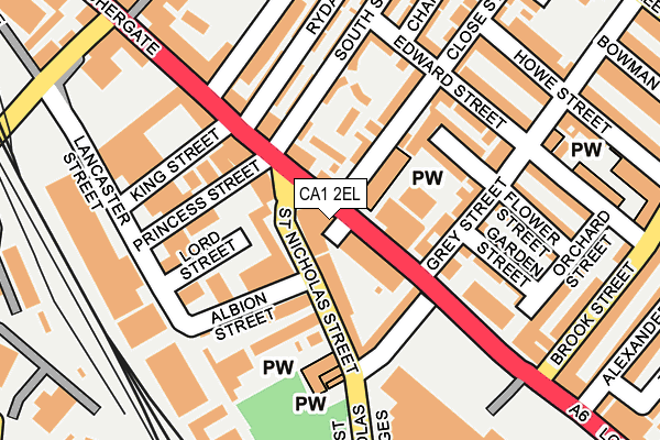 CA1 2EL map - OS OpenMap – Local (Ordnance Survey)