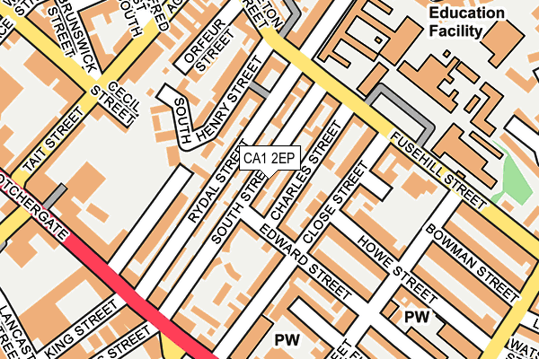 CA1 2EP map - OS OpenMap – Local (Ordnance Survey)