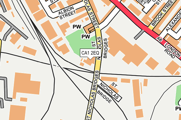 CA1 2EQ map - OS OpenMap – Local (Ordnance Survey)