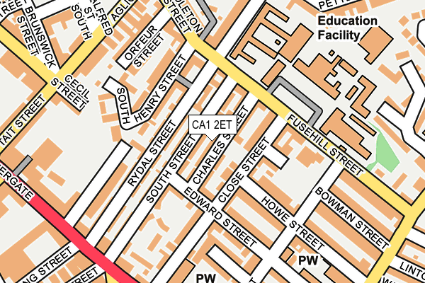 CA1 2ET map - OS OpenMap – Local (Ordnance Survey)