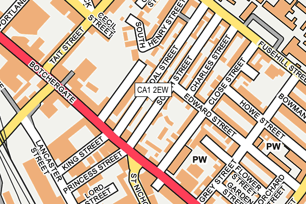 CA1 2EW map - OS OpenMap – Local (Ordnance Survey)