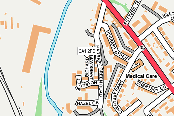 CA1 2FD map - OS OpenMap – Local (Ordnance Survey)