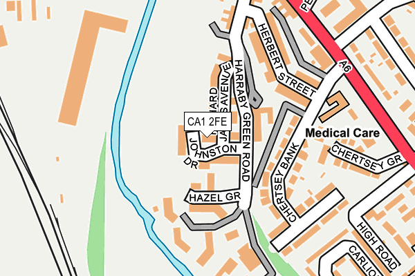 CA1 2FE map - OS OpenMap – Local (Ordnance Survey)