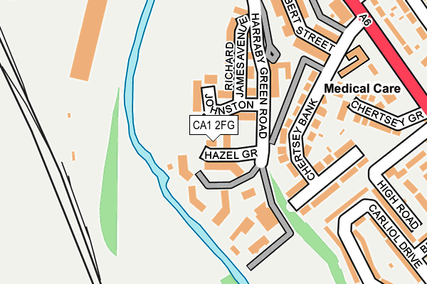 CA1 2FG map - OS OpenMap – Local (Ordnance Survey)