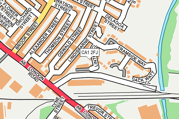 CA1 2FJ map - OS OpenMap – Local (Ordnance Survey)