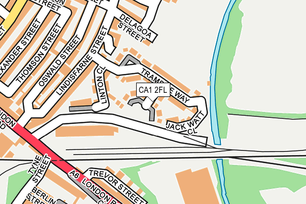 CA1 2FL map - OS OpenMap – Local (Ordnance Survey)