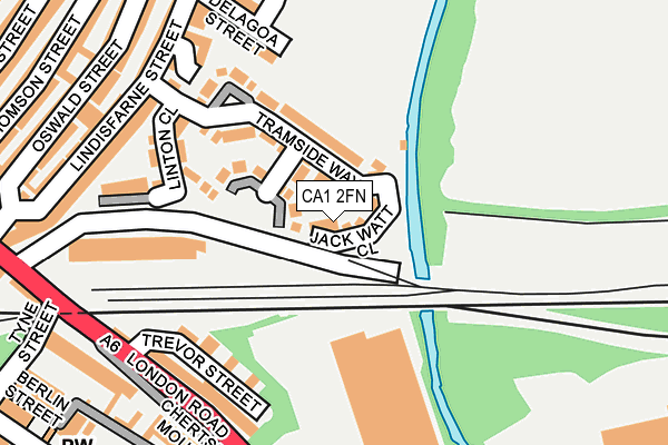 CA1 2FN map - OS OpenMap – Local (Ordnance Survey)