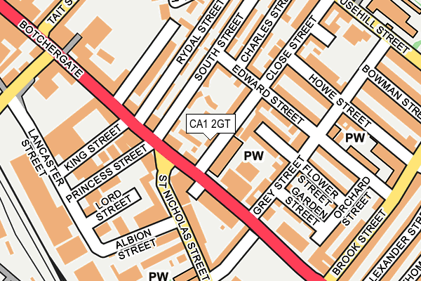 CA1 2GT map - OS OpenMap – Local (Ordnance Survey)