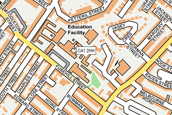 CA1 2HH map - OS OpenMap – Local (Ordnance Survey)