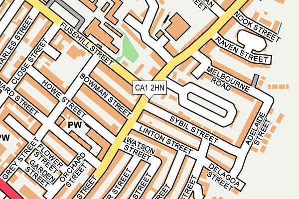 CA1 2HN map - OS OpenMap – Local (Ordnance Survey)