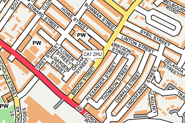 CA1 2HU map - OS OpenMap – Local (Ordnance Survey)