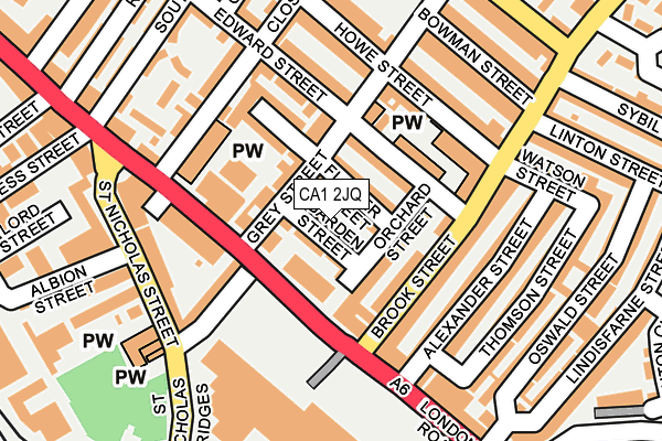 CA1 2JQ map - OS OpenMap – Local (Ordnance Survey)