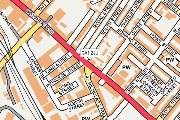 CA1 2JU map - OS OpenMap – Local (Ordnance Survey)