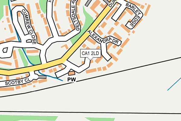 CA1 2LD map - OS OpenMap – Local (Ordnance Survey)