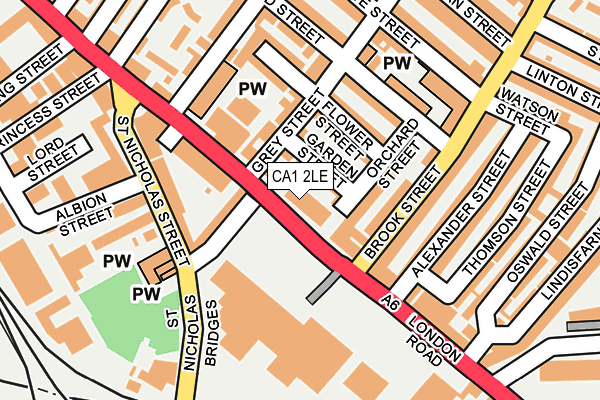 CA1 2LE map - OS OpenMap – Local (Ordnance Survey)