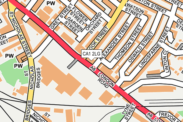 CA1 2LG map - OS OpenMap – Local (Ordnance Survey)