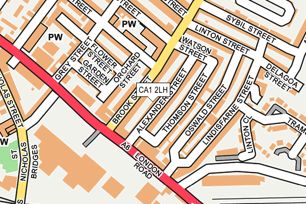 CA1 2LH map - OS OpenMap – Local (Ordnance Survey)
