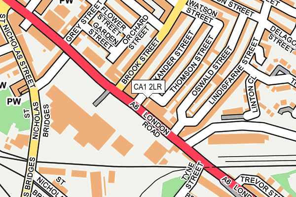 CA1 2LR map - OS OpenMap – Local (Ordnance Survey)