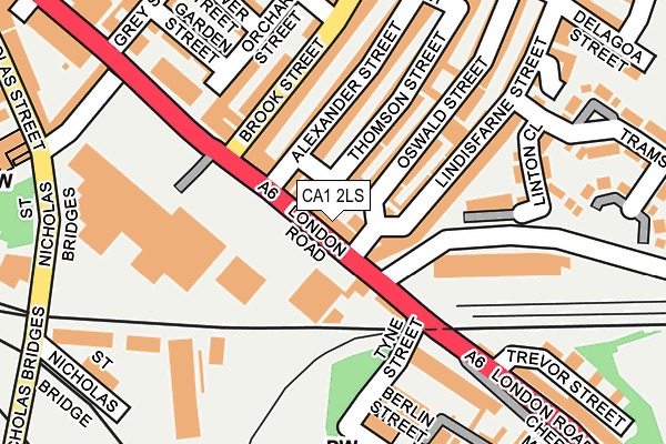 CA1 2LS map - OS OpenMap – Local (Ordnance Survey)