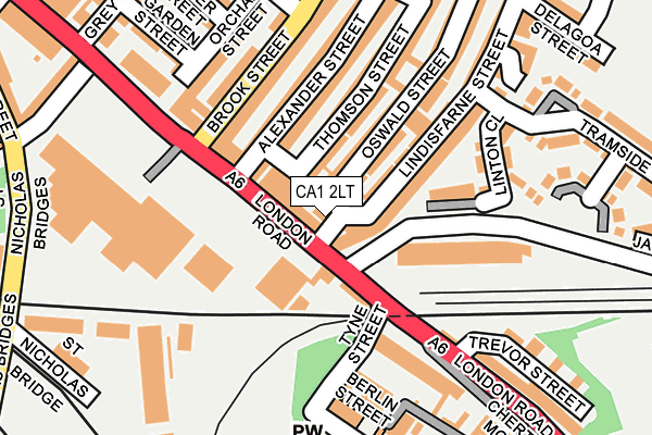 CA1 2LT map - OS OpenMap – Local (Ordnance Survey)